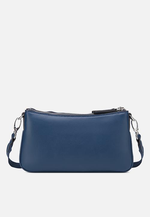 GUESS - Tyrah mini crossbody top zip - blue