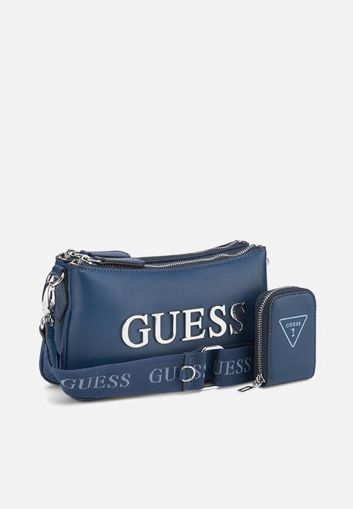 GUESS - Tyrah mini crossbody top zip - blue