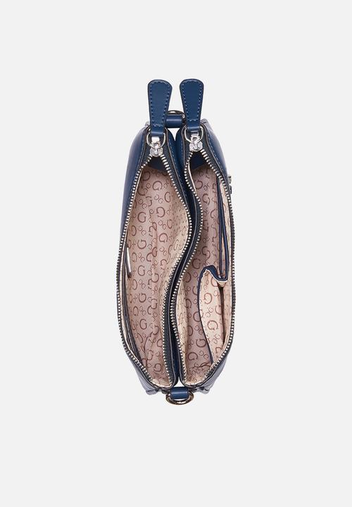 GUESS - Tyrah mini crossbody top zip - blue