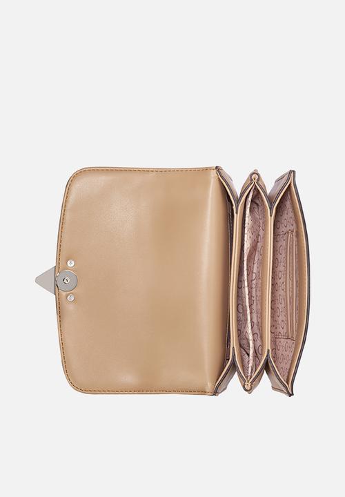 GUESS - Esmeray flap crossbody - beige