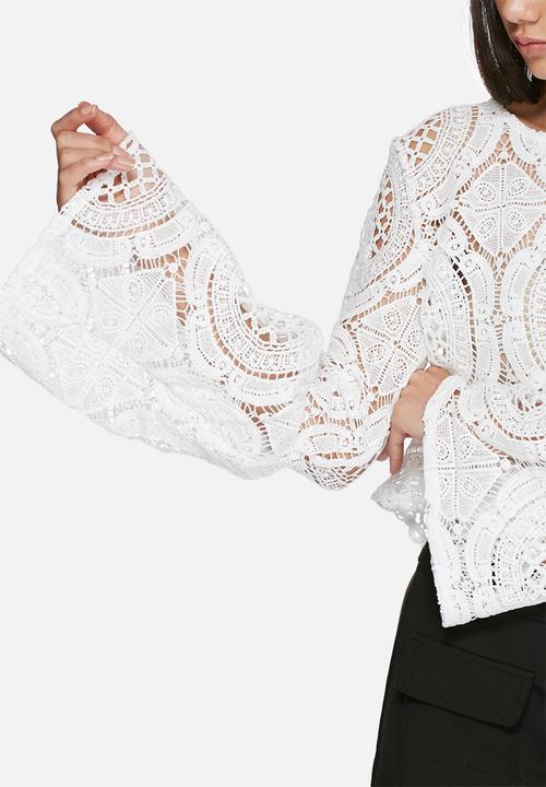 Glamorous - Lacy wide sleeve blouse