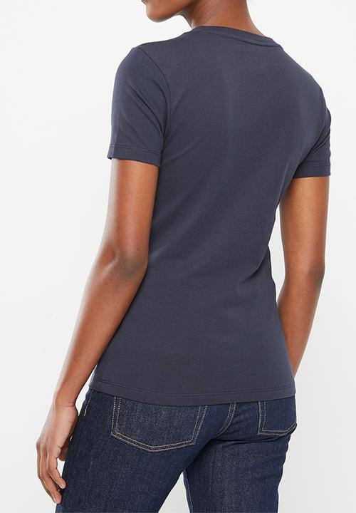 POLO - Wmn Kelly V-Neck Tee - Navy