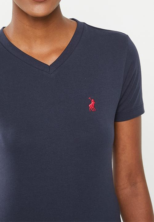 POLO - Wmn Kelly V-Neck Tee - Navy