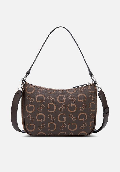 GUESS - Granby mini crossbody top zip - brown