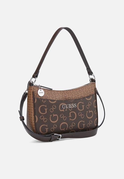 GUESS - Granby mini crossbody top zip - brown