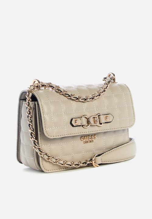 GUESS - Nadira mini convertible crossbody flap - cream