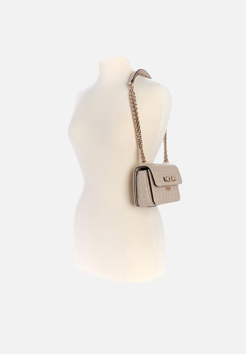 GUESS - Nadira mini convertible crossbody flap - cream