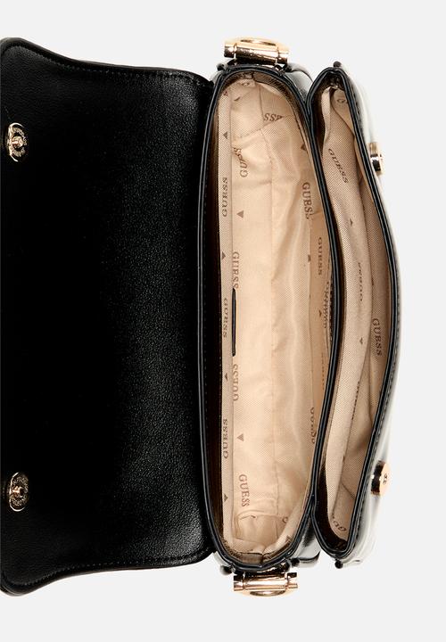 GUESS - Dea mini flap shoulder bag - black