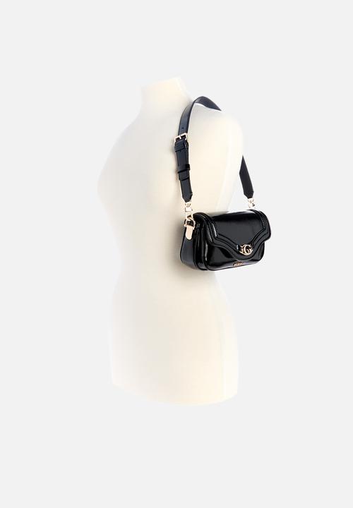 GUESS - Dea mini flap shoulder bag - black