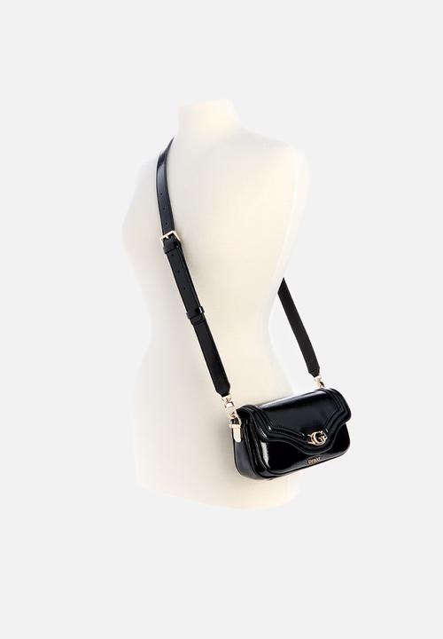 GUESS - Dea mini flap shoulder bag - black