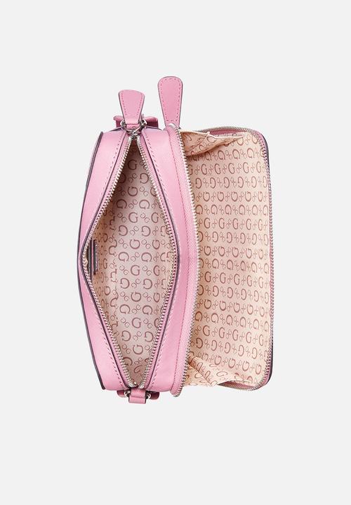GUESS - Viviette mini dbl zip crossbody - pink