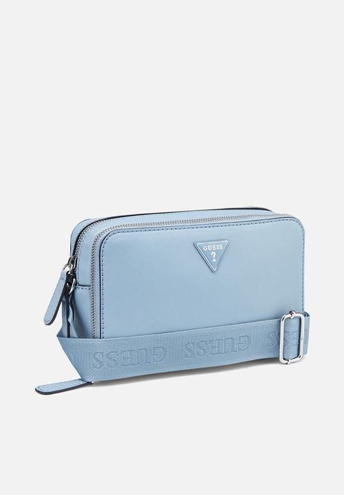 GUESS - Viviette mini dbl zip crossbody - blue