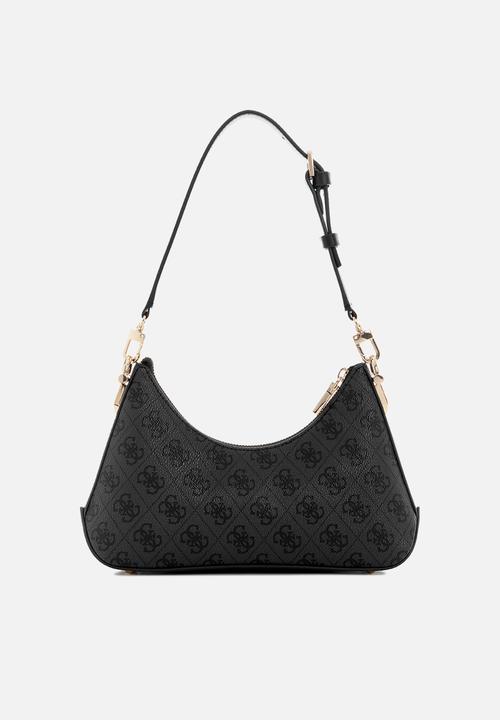GUESS - Dea top zip shoulder bag - charcoal