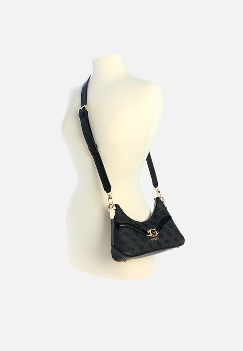 GUESS - Dea top zip shoulder bag - charcoal