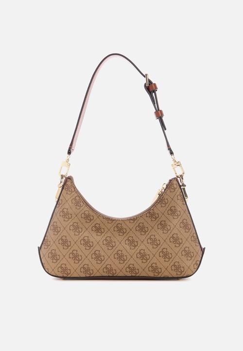 GUESS - Dea top zip shoulder bag - brown