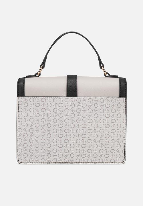 GUESS - Elonzo top handle crossbody - beige
