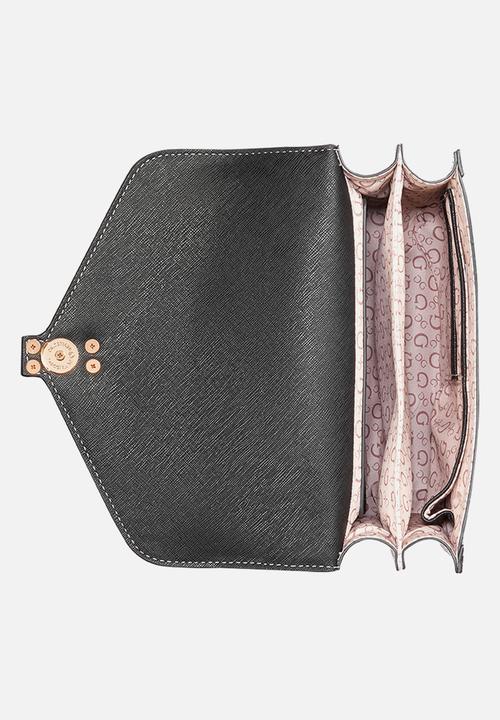 GUESS - Elonzo top handle crossbody - beige