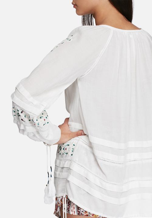 Glamorous - Boho embroidered top 