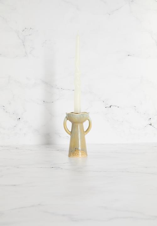 Sixth Floor - Candle Stick Stoneware - Green