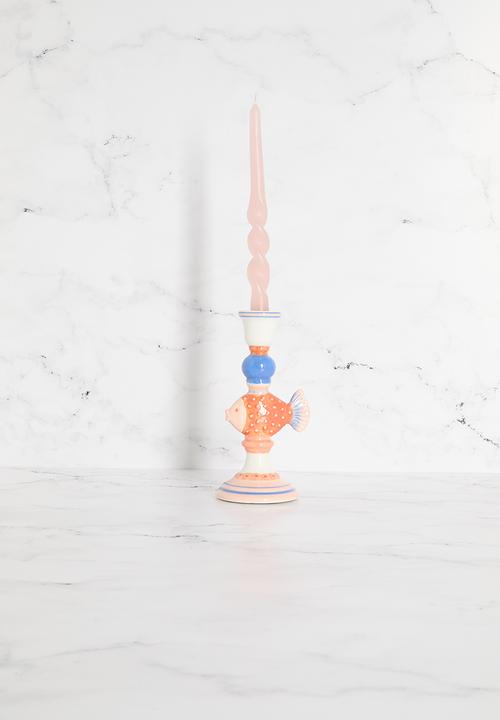 Sixth Floor - Candle Stick Fish Stoneware - multi