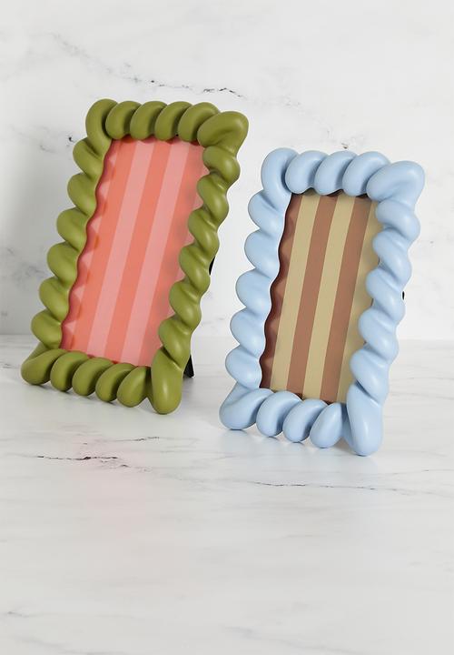 Sixth Floor - Photo Frame Polyresin - Blue