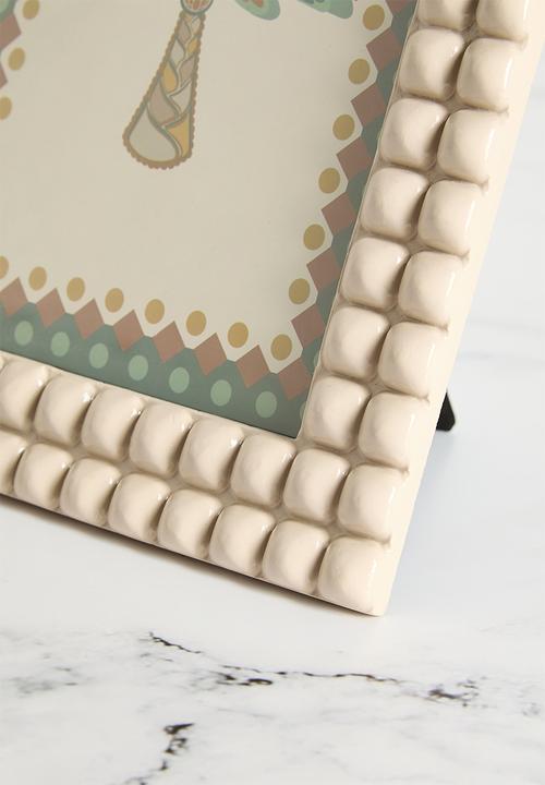 Sixth Floor - Photo Frame Palm Tree Polyresin - Beige