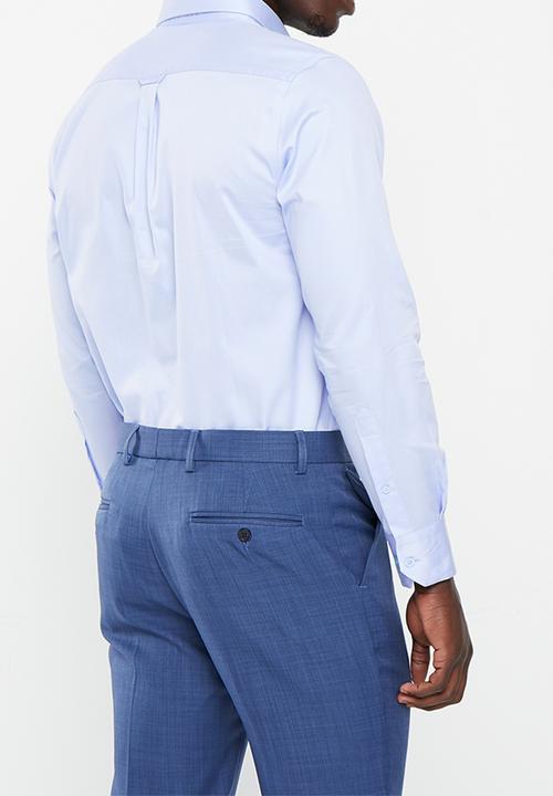 Pringle of Scotland - Pringle william long sleeve classic shirt - mid blue