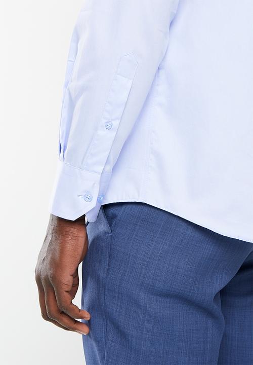 Pringle of Scotland - Pringle william long sleeve classic shirt - mid blue