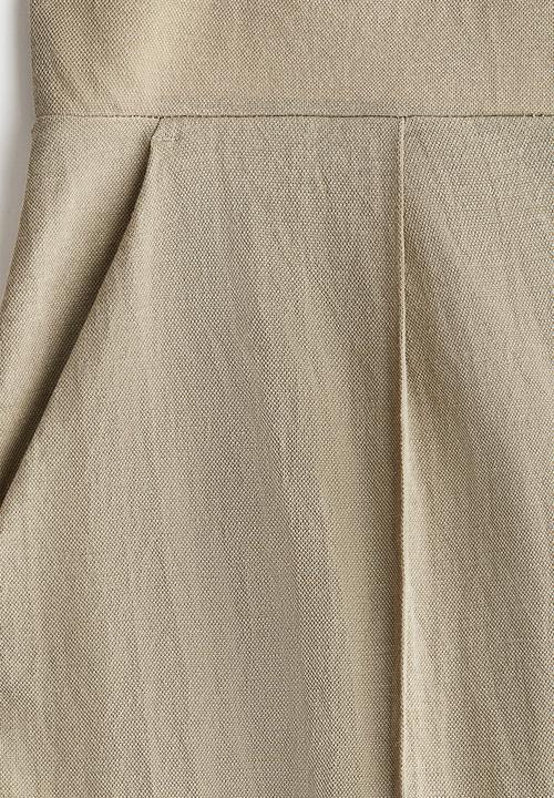 H&M - High-waisted tailored trousers - beige
