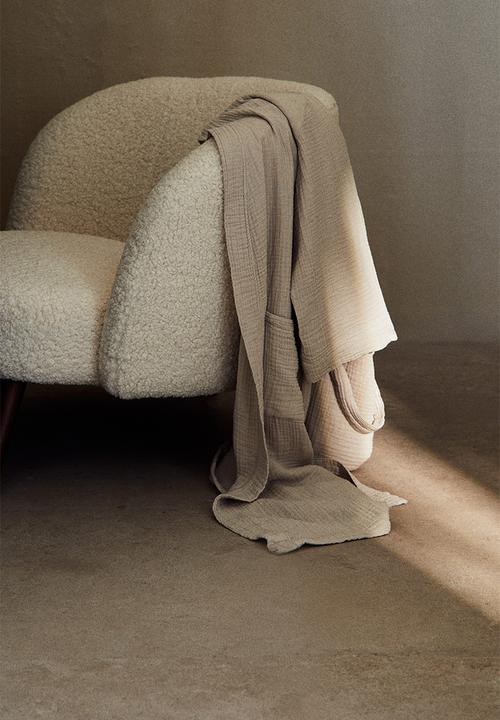 H&M - Muslin dressing gown - beige