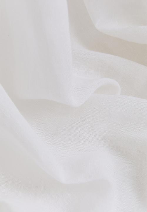 H&M - 1-pack wide linen-blend curtain length - white