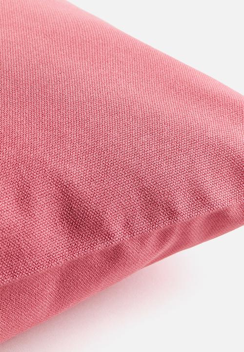 H&M - Cotton canvas cushion cover - pink