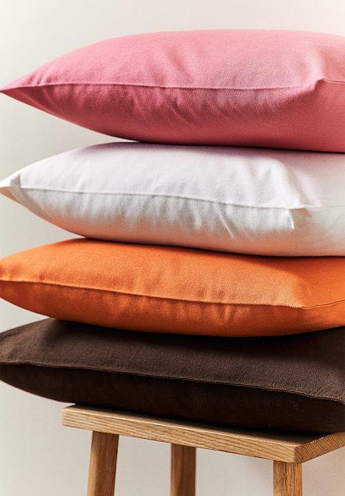 H&M - Cotton canvas cushion cover - pink
