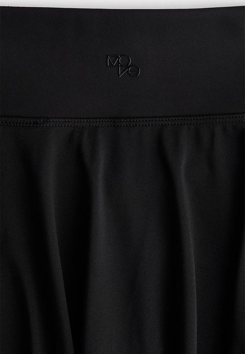 H&M - Circle-cut tennis skirt with drymove™ - black