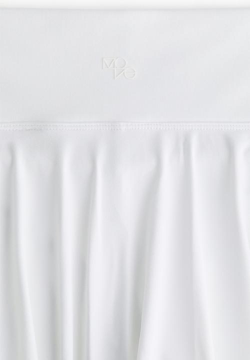 H&M - Circle-cut tennis skirt with drymove™ - white