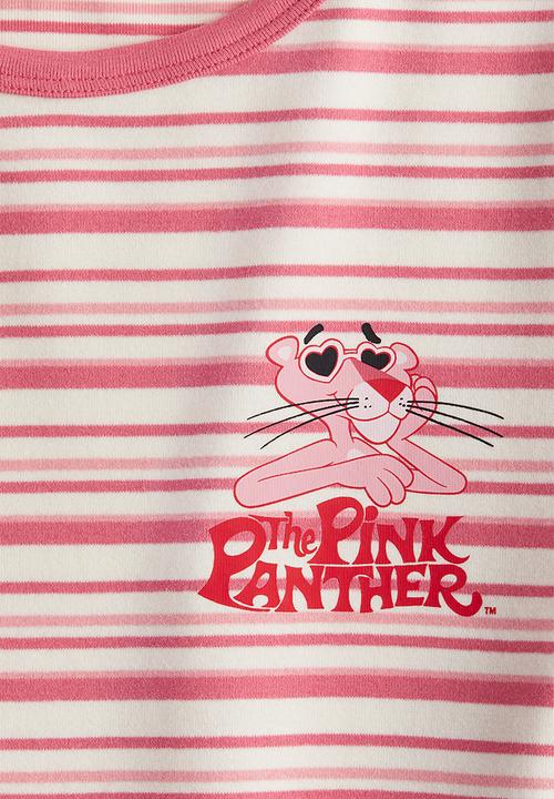 H&M - Printed T-shirt - light pink/pink panther