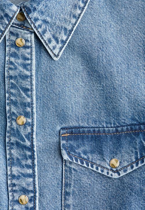 H&M - Denim shirt - light denim blue 
