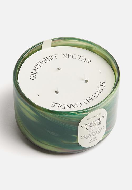 H&M - Large scented candle in glass holder - grapefruit nectar