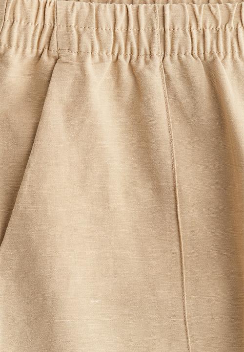 H&M - Linen-blend trousers - beige