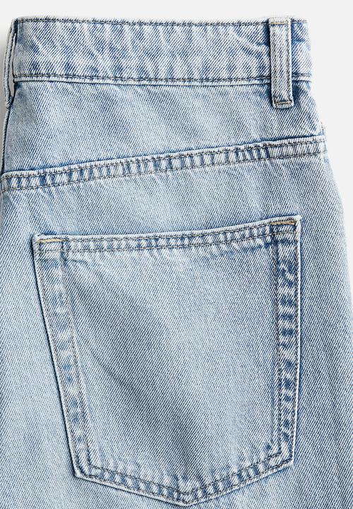 H&M - Straight high ankle jeans - pale denim blue