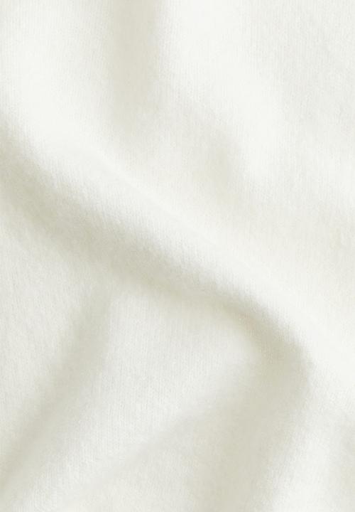 H&M - Fine-knit T-shirt - cream