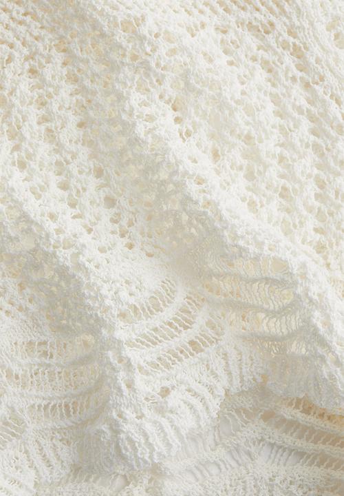 H&M - Crochet-look beach shorts - white