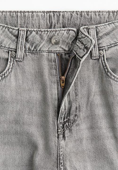 H&M - Baggy wide low jeans - light grey 