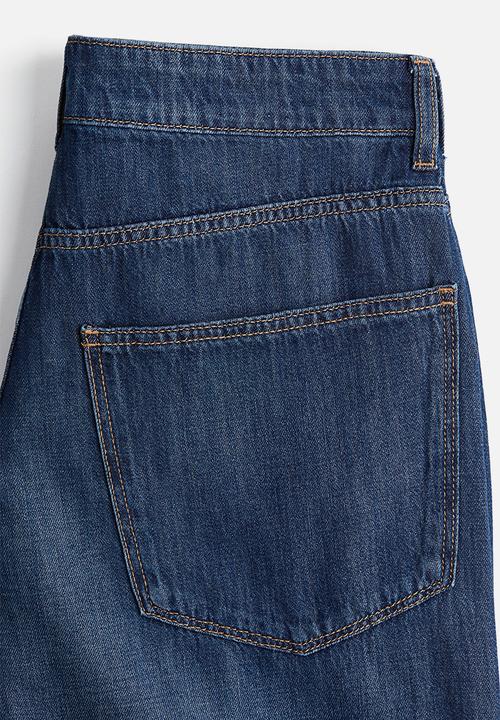 H&M - Baggy wide low jeans - denim blue