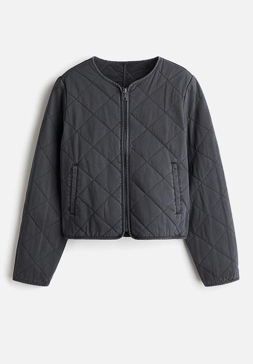 H&M - Quilted cotton jacket - dark grey