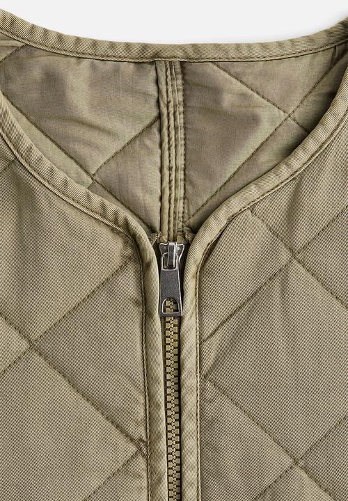 H&M - Quilted cotton jacket - khaki green