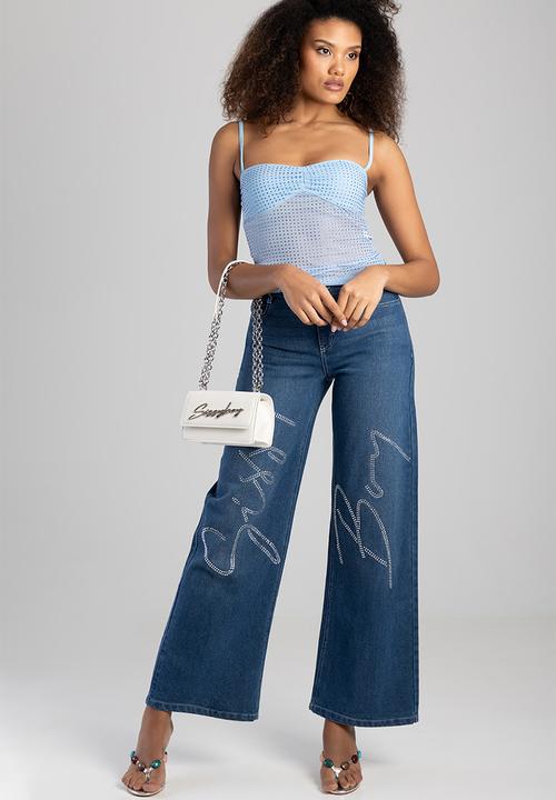 SISSY BOY - Slay fest structured crossbody - white