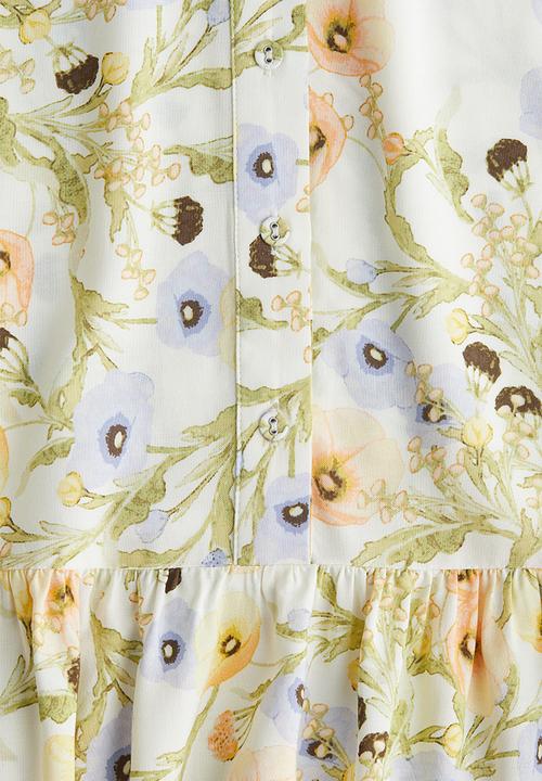 H&M - Patterned viscose dress - cream/floral 