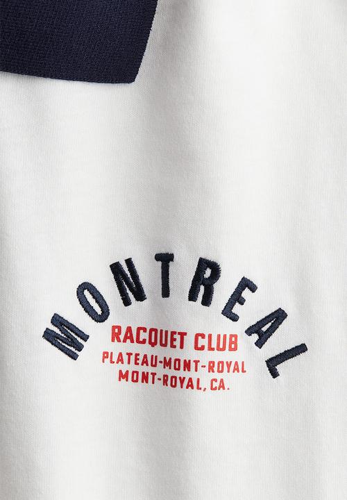 H&M - Cotton rugby shirt - white montreal