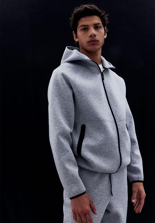 H&M - Sports zip-through hoodie with drymove™ - grey